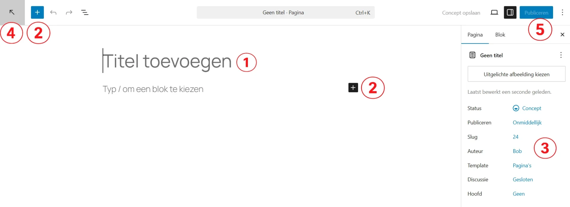 WordPress handleiding nieuwe pagina toevoegen
