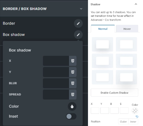 shadows in bricks vs greenshift